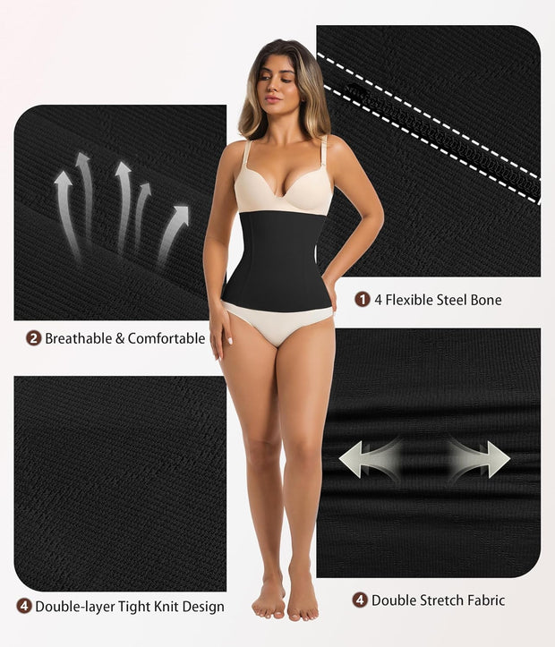 sellto Waist Trainer for Women Tummy Control Postpartum Recovery Belt Waist Cincher Body Shaper