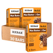 RXBAR Nut Butter and Oat Protein Bars, Protein Snacks, Snack Bars, Dark Chocolate Peanut Butter, 23.2oz Box (12 Count)