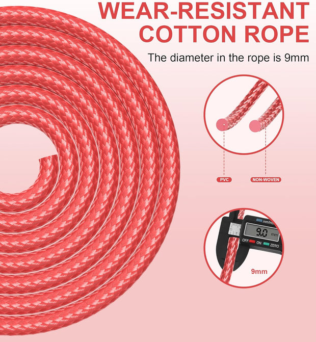 Jump Rope for Women Men, Fitness Jumprope for Women Workout, Adjustable Adult Exercise Skipping Rope