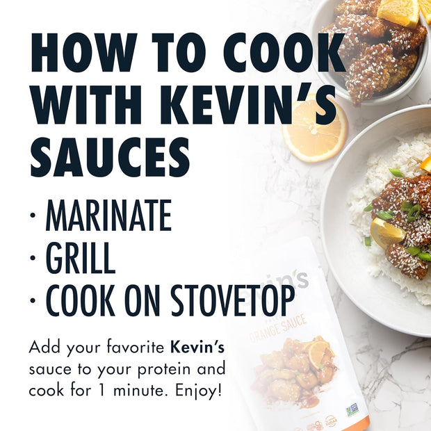 Kevin's Natural Foods Paleo Simmer Sauce Variety Pack - Stir-Fry Sauce, Gluten Free, No Preservatives, Non-GMO - 3 Pack (Teriyaki/Thai Coconut/Korean BBQ)