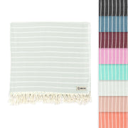 Sand Cloud Turkish Beach Towel - Sand Proof - 100% Certified Organic Turkish Towel - Quick Dry Towel for Beach, Picnic, Blanket or Bath Towel - As Seen on Shark Tank - Gocek (Black)