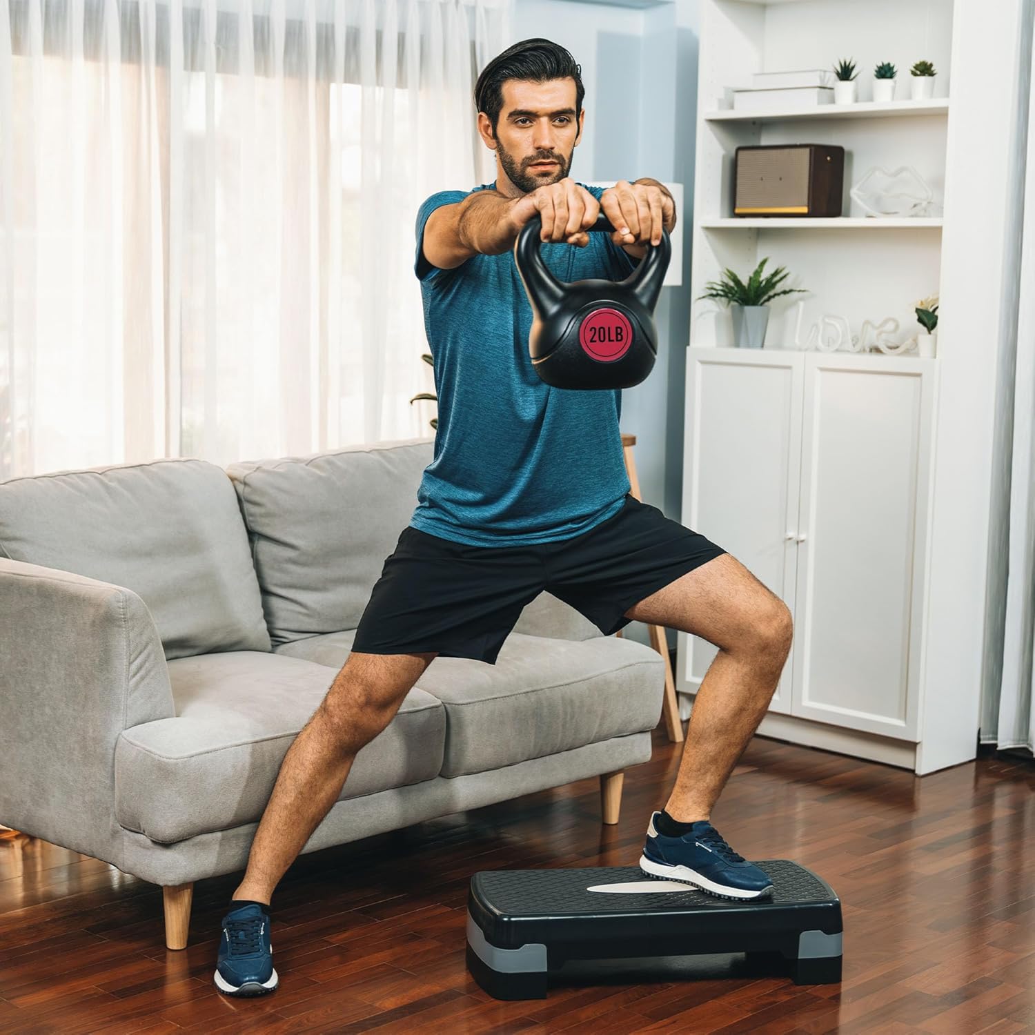 BalanceFrom Wide Grip Kettlebell Exercise Fitness Weight Set, Multiple Sizes