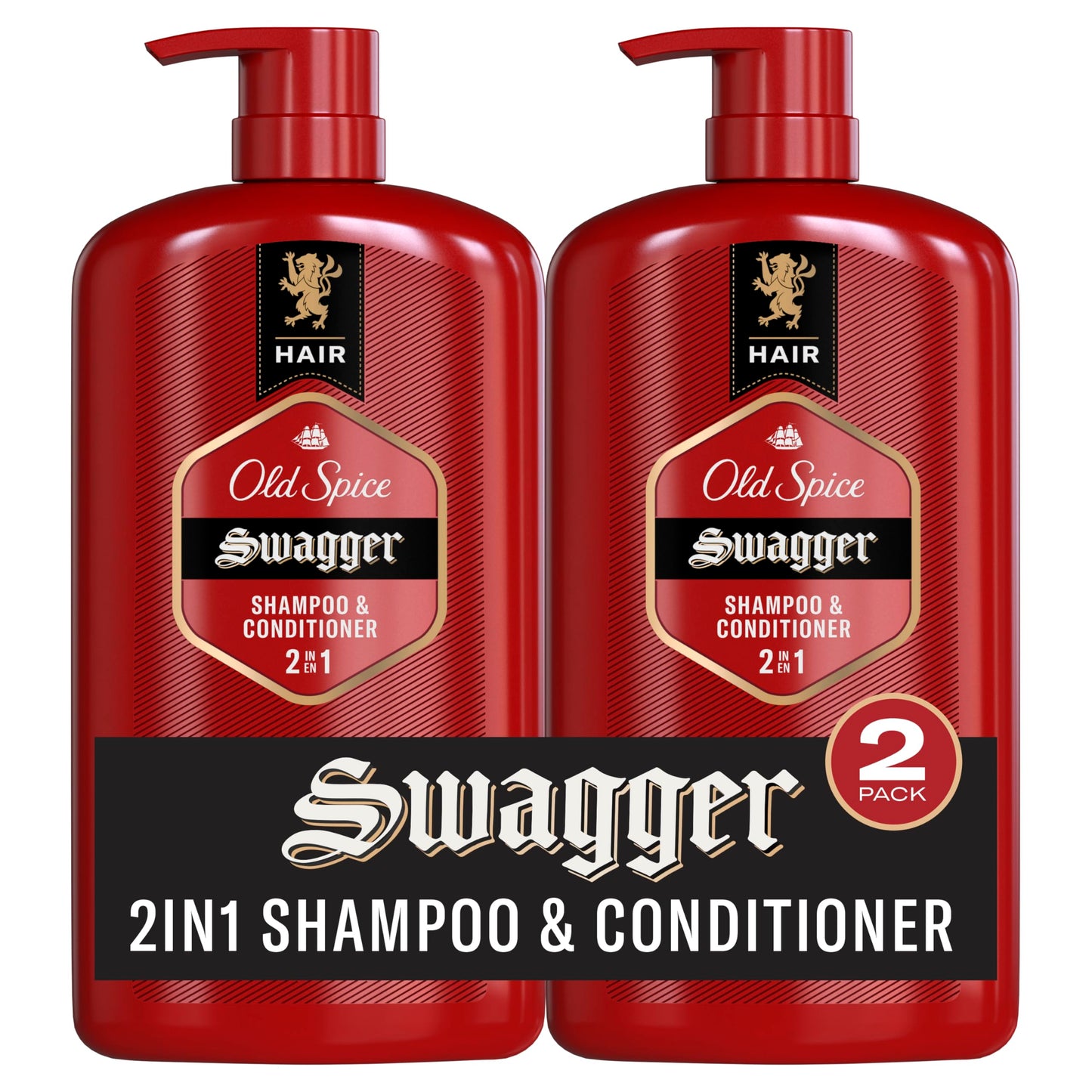 Old Spice Fiji 2-in-1 Shampoo and Conditioner Set for Men, Coconut & Tropical Wood Scent, Healthier, Fuller, More Moisturized Looking Hair, 21.9 Fl Oz Each, Twin Pack