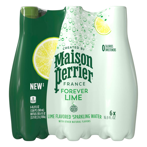 Maison Perrier Ultimate Sparkling Water, 16.9 Fl Oz Plastic Water Bottles, 6 Count 101.406 fl oz