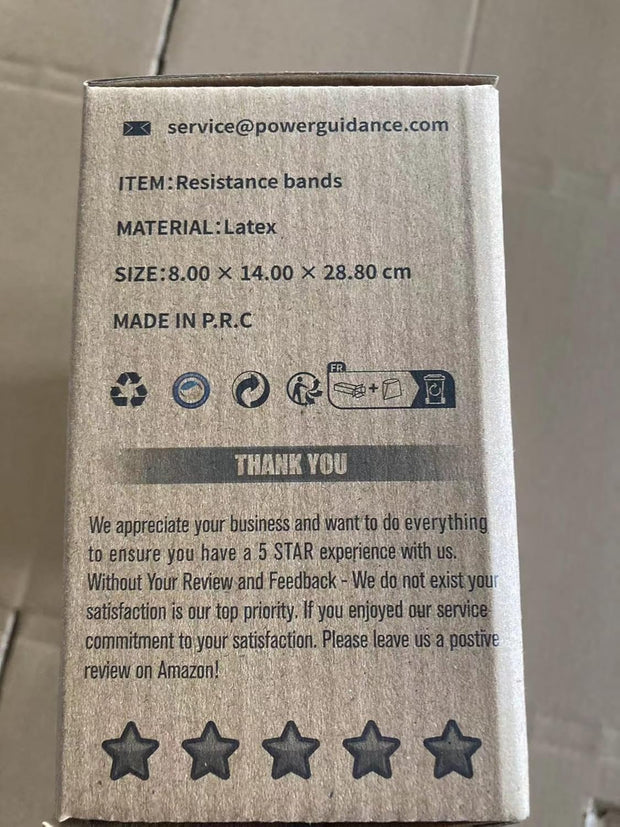 POWER GUIDANCE Pull Up Assist Bands - Stretch Resistance Band - Mobility Band - Powerlifting Bands - by Perfect for Body Stretching, Powerlifting, Resistance Training