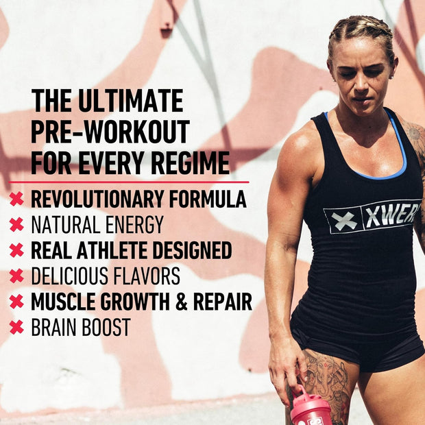 Xwerks Ignite Watermelon Pre Workout Powder, Natural Keto Pre Workout for Women and Men with Explosive Energy, Gluten Free Blend for Endurance and Stamina, 150mg Caffeine, 30 Servings