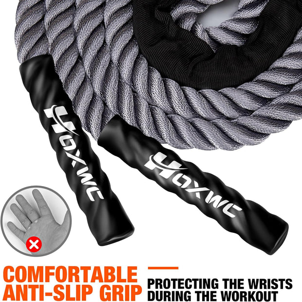 Jump Rope, Weighted Jump Rope for Fitness, Heavy Skipping Ropes for Men Women Kids, Home Gym Workout Equipment Set, Suitable for Boxing, Cardio, Training Muscles, Full Body Exercise Weight Loss at Home