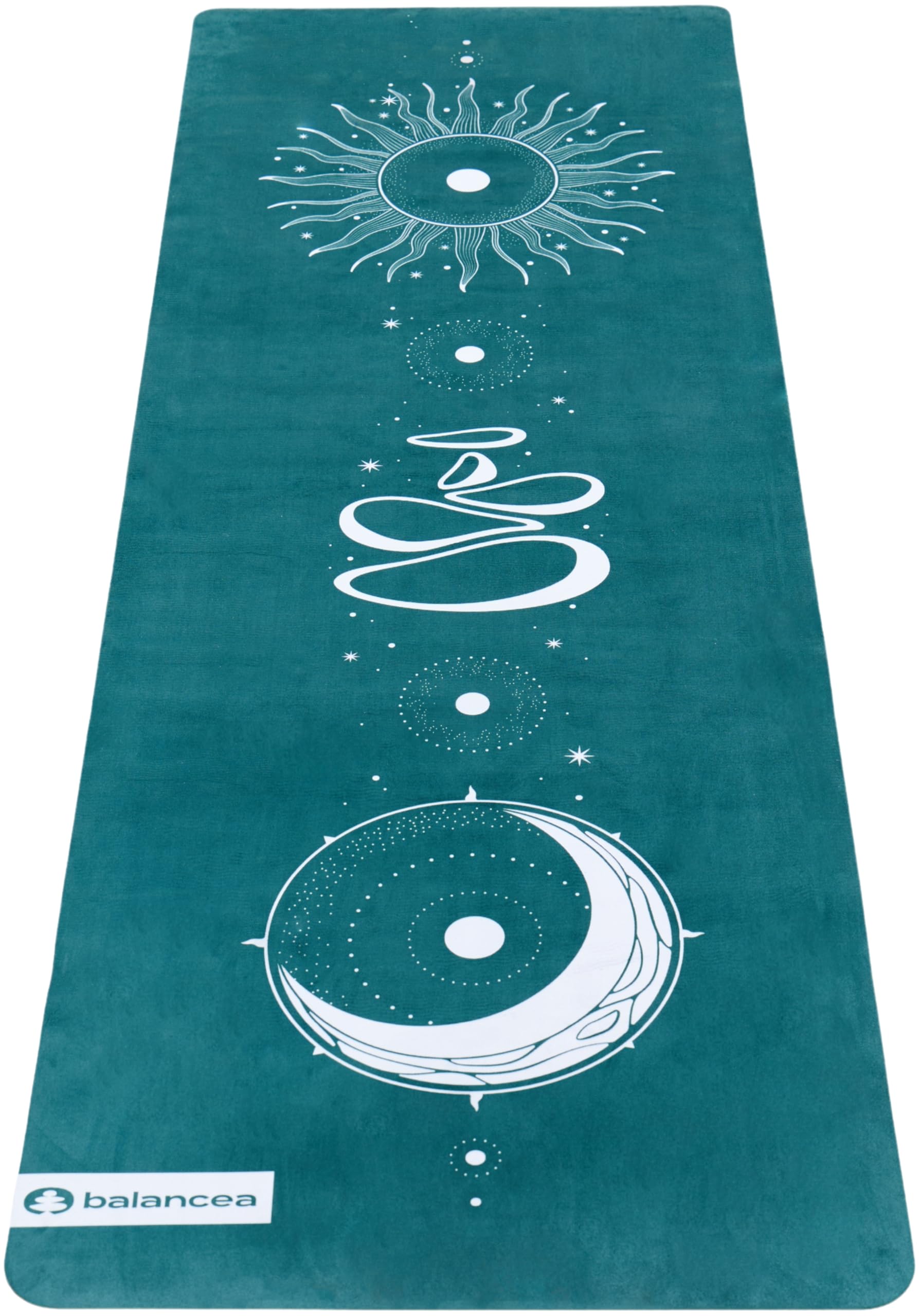 Yoga Mat 5mm Non Slip Suede & TPE - Eco-Friendly Fitness & Exercise Mat for Home Gym, Pilates, Hot Yoga, and Meditation - Lightweight Durable 72 x 24 inch Workout Mat for Women & Men