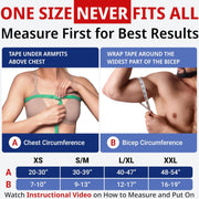 Shoulder Brace - Support & Injury Prevention Brace- Joint Pain Releaser- Shoulder Compression Wrap Strap - Adjustable Injury Accessories for Shoulders - Premium Quality Strap by FIGHTECH (Pink, L-XL)