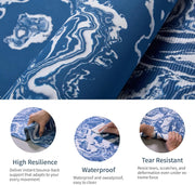 Yoga Mat, Exercise Yoga Mat Print with Non-Slip Design, Professional TPE Exericise Mat, 72" x 24" Multi-Purpose Workout Mat for Women, Pilates Fitness and Floor Exercises