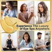 Under Eye Patches (24 Pairs) - 24K Gold Eye Masks Enriched with Abundant Collagen | Diminish Dark Circles and Puffiness | Anti-Aging, Smooth Fine Line, Nourish Skin - Gifts for Women Skin Care