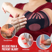 Nordic Lifting Elbow Compression Sleeves (1 Pair) – Support for Pain Relief, Tendonitis, Golfer’s & Tennis Elbow Recovery