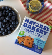 Nature’s Bakery Hearty Bars Blueberry, Whole Grains, Dairy-Free, Snack Bar, 30 Count