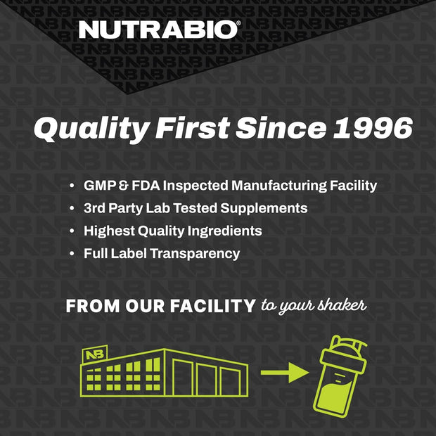 NutraBio – EAA Pure – 9 Amino Acids – Muscle Repair and Recovery, 30 Servings, Cherry Limeade – Pre or Post Workout – All Day Recovery