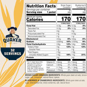 Quaker Steel Cut Quick 3-Minute Oatmeal, 2 Flavor Variety Pack, Individual Packets, 32 Count