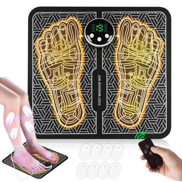TENS & PMS,Transcutaneous Electronic Nerve Stimulator, EMS Foot Massage for Muscle Relaxation, LCD Display Screen