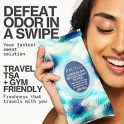Pacifica Deodorant Wipes - Coconut Milk Underarm & Full Body Deodorant Wipes - Removes Sweat & Oil - Aluminum-Free - Natural Feminine Odor Control Clean Vegan & Cruelty-Free Dermatologist Tested