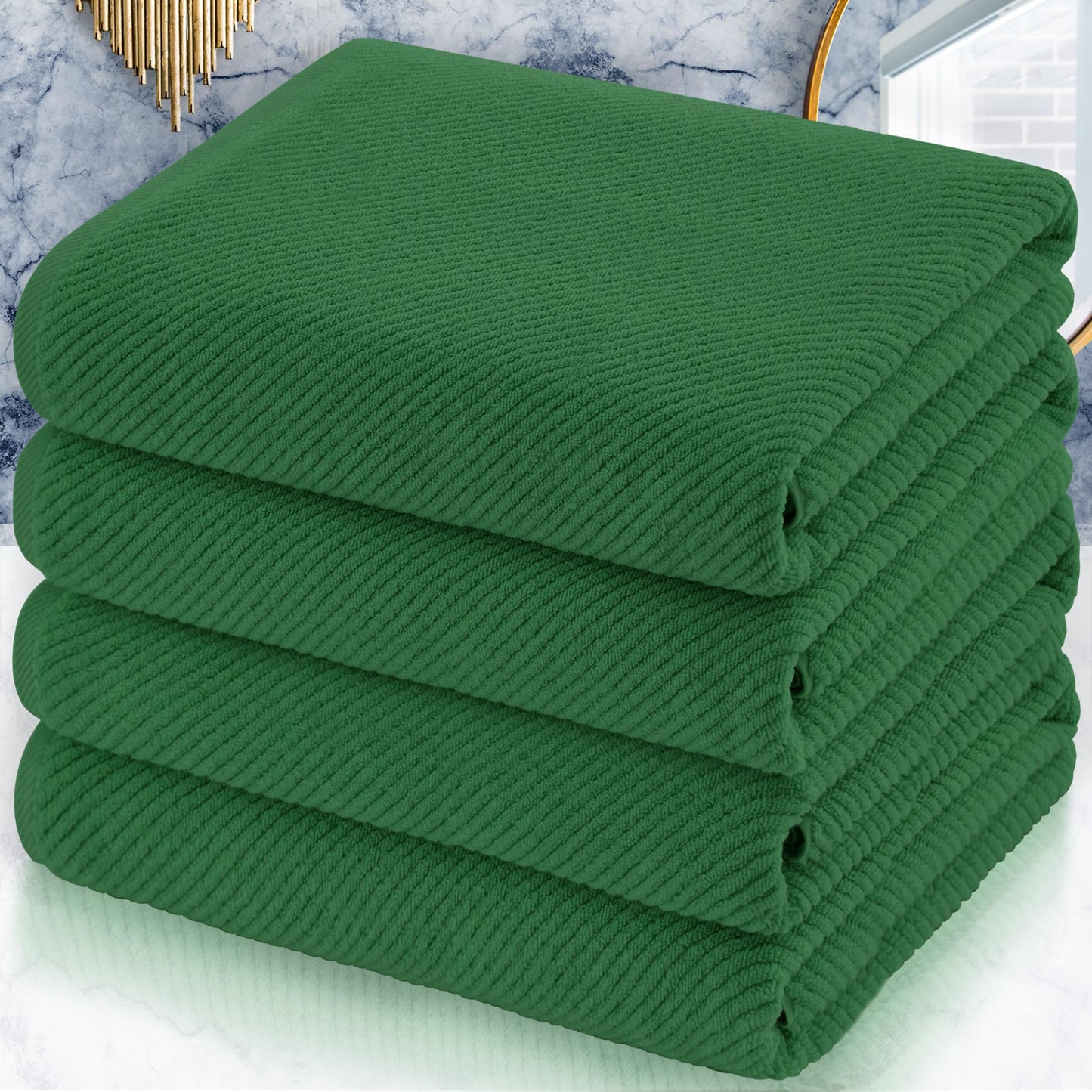 VOOVA & MOVAS Burgundy Towel Set - 100% Cotton | Lightweight | Soft | Quick Dry, 6 Piece Towel Set,2 Large Bath 30"x56", 2 Hand 18"x28", 2 Washcloths 13"x13", Towels Gift Set, Red Towels