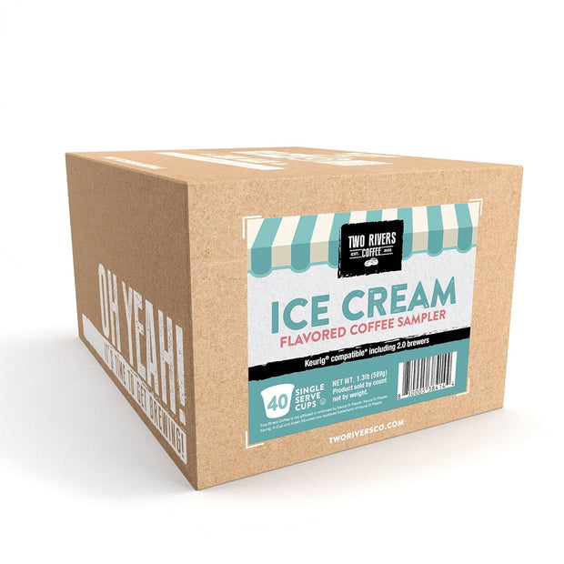 Two Rivers Coffee Hot Chocolate Pods Single Serve Cocoa Variety Sampler Pack Compatible with 2.0 Keurig K-Cup Brewers, 40 Count