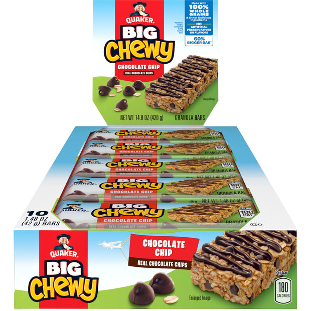 Quaker Chewy Dipps Chocolate Chip 24ct