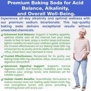 Natural Baking Soda Capsules - 650mg Baking Soda Tablets for Kidney & Stomach Acid - Sodium Bicarbonate Pills, Bicarbonate of Soda, Bicarbonato de Sodio para Tomar, Sodium Bicarbonate 650 mg Tablets