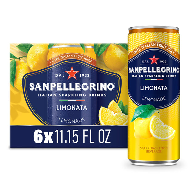 Sanpellegrino Italian Sparkling Drink Aranciata Rossa, Sparkling Orange and Blood Orange Beverage, 11.15 Fl Oz Can