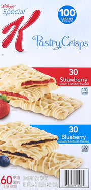 Kellogg's Special K Strawberry and Blueberry Pastry Crisps Fruit Variety Pack, 60 Count