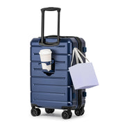 KYME Pink Luggage Sets 3 Piece (22in/26in/30in) Hard Shell Suitcases with Wheels Hardside Suitcase Set with TSA Lock Travel Rolling Luggage Set for Women Men