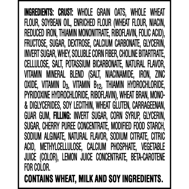 Nutri-Grain Soft Baked Breakfast Bars, Kids Snacks, Whole Grain, Cherry, 10.4oz Box 6 boxes (48 Count)