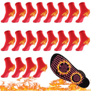 10Pairs Tourmaline Thermal Circulation Magnetic Self-heating Shaping Socks,Foot Massage Slimming Health Sock for Men Women