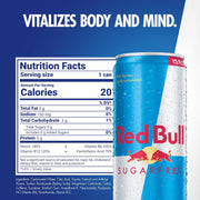 Red Bull Sugar Free Energy Drink with 114mg Caffeine plus Taurine & B Vitamins, 12 Fl Oz, Pack of 24 Cans