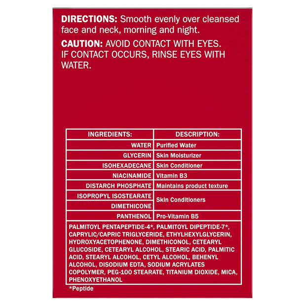 Olay Collagen Peptide Face Moisturizer, Firming Cream for Women, Fragrance-Free, Non-Greasy - Hydrating, Anti-Aging, Anti-Wrinkle, Smoothing of Fine Lines, Tightening Skin Care - Niacinamide, 1.7 Oz