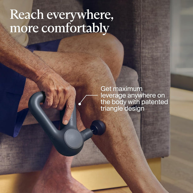 TheraGun Therabody Relief Handheld Percussion Massage Gun - Easy-to-Use, Comfortable & Light Personal Massager for Every Day Pain Relief Massage Therapy in Neck, Back, Leg, Shoulder and Body (Navy)