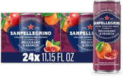 Sanpellegrino Italian Sparkling Drink Melograno And Arancia, Sparkling Orange And Pomegranate Beverage, 24 Pack Of Cans