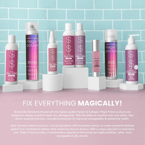 Simply Smooth Magic Potion NOT Shampoo | No Lather Cleansing Conditioner Co Wash | Cleans Hair While Adding Intense Hydration | Protects Natural Oils In Hair, Maintaining Curls & Coils | 8.5 Oz.