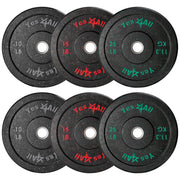 Yes4All 2" Bumper Plate, 10-190 LB Olympic Rubber Weight Plate with Steel Hub for WeightLifting, Strength Training, Home Gym, Less Impact, Absorb Bounce & Shock, Multiple Options