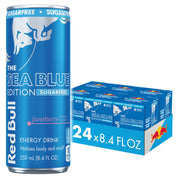 Red Bull Energy Drink Sugar Free Variety Pack, Red, Amber, and Sea Blue, with 80mg Caffeine, Taurine & B Vitamins, 8.4 fl. oz, Pack of 12 Cans