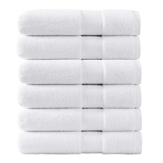 LANE LINEN 100% Cotton Zero Twist, Bath Towels (28"x54") - 4 Pieces - Large Towels for Bathroom - Quick Drying, Soft & Absorbent Large Shower Towel Set - Used in Gym, Hotel, Spa, Home - Living Coral