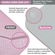 Yoga Mat Extra Thick 9MM, High Density Exercise Mats Non Slip for Home Workout, Pilates Mat with Strap for Women Men, Eco Friendly Mat Thick (9MM-NAVY-BLUE)