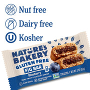 Nature’s Bakery Gluten Free Fig Bars, Blueberry, Real Fruit, Vegan, Non-GMO, Snack bar, 6 boxes with 6 twin packs (36 twin packs)