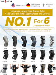 NEENCA Professional Knee Brace for Pain Relief, Medical Knee Support with Patella Pad & Side Stabilizers, Compression Knee Sleeve for Meniscus Tear, ACL, Joint Pain, Runner, Workout - FSA/HSA Eligible