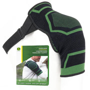 John Deere Shoulder Compression Sleeve by Copper Compression – Rotator Cuff Support for Tendonitis, Frozen Shoulder, Joint Pain & Inflammation – Seamless Knit Brace for Stability & Comfort – S/M