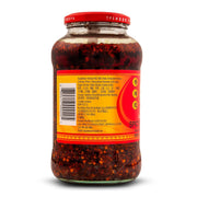 Lao Gan Ma Spicy Chili Crisp Hot Sauce – Restaurant Size 23.63 oz (670g) – Authentic Chinese Chili Oil with Crunchy Bits