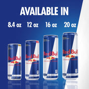 Red Bull Energy Drink with 151mg Caffeine plus Taurine & B Vitamins, 16 Fl Oz, Pack of 12 Cans
