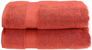 Superior Zero Twist 100% Cotton Bathroom Towels, Super Soft, Fluffy, and Absorbent, Premium Quality 6 Piece Towel Set with 2 Washcloths, 2 Hand Towels, and 2 Bath Towels, Coral
