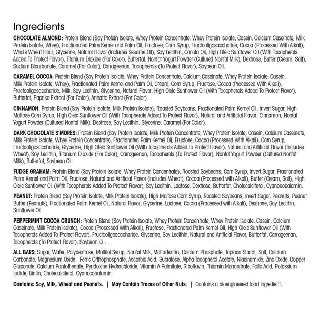 WonderSlim Meal Replacement Protein Bar, Variety Pack, 15g Protein, 20 Vitamins & Minerals (7ct)