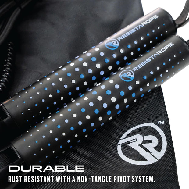 ResistaRope - A 2-in-1 Resistance Band & Jump Rope - The Ultimate Full Body Workout: Cardio and Strength and Resistance Training - Short