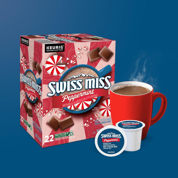 Swiss Miss Milk Chocolate Hot Cocoa, Single-Serve Keurig K-Cup Pods, Hot Chocolate, 44 Count