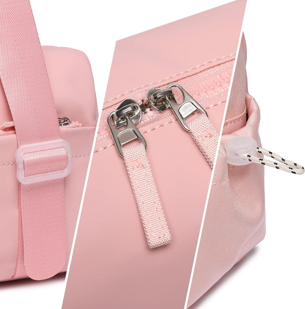 Small Gym Bag For Women Mini Gym Duffle Bag with Wet Compartment Waterproof Sports（Pink Small）