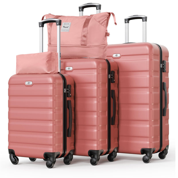 Suitour Luggage 3 Piece Sets Hard Shell Luggage Set with Spinner Wheels, TSA Lock, 20 24 28 inch Travel Suitcase Sets, Cerulean Blue